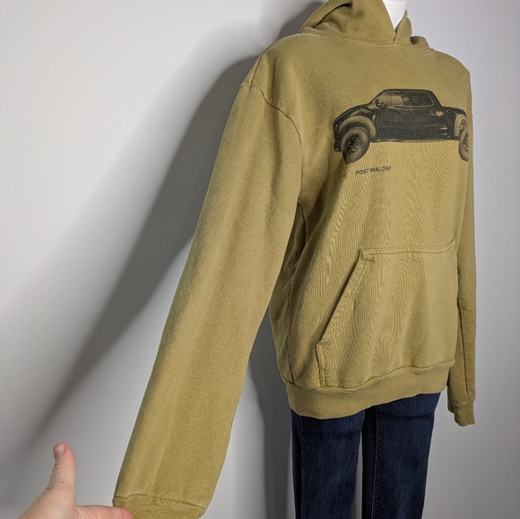 Austin Post Malone Green Tan Truck Cotton Unisex Hoodie M - Picture 4 of 7